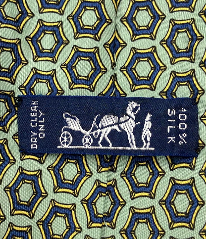 HERMES ネクタイ シルク100% メンズ エルメス