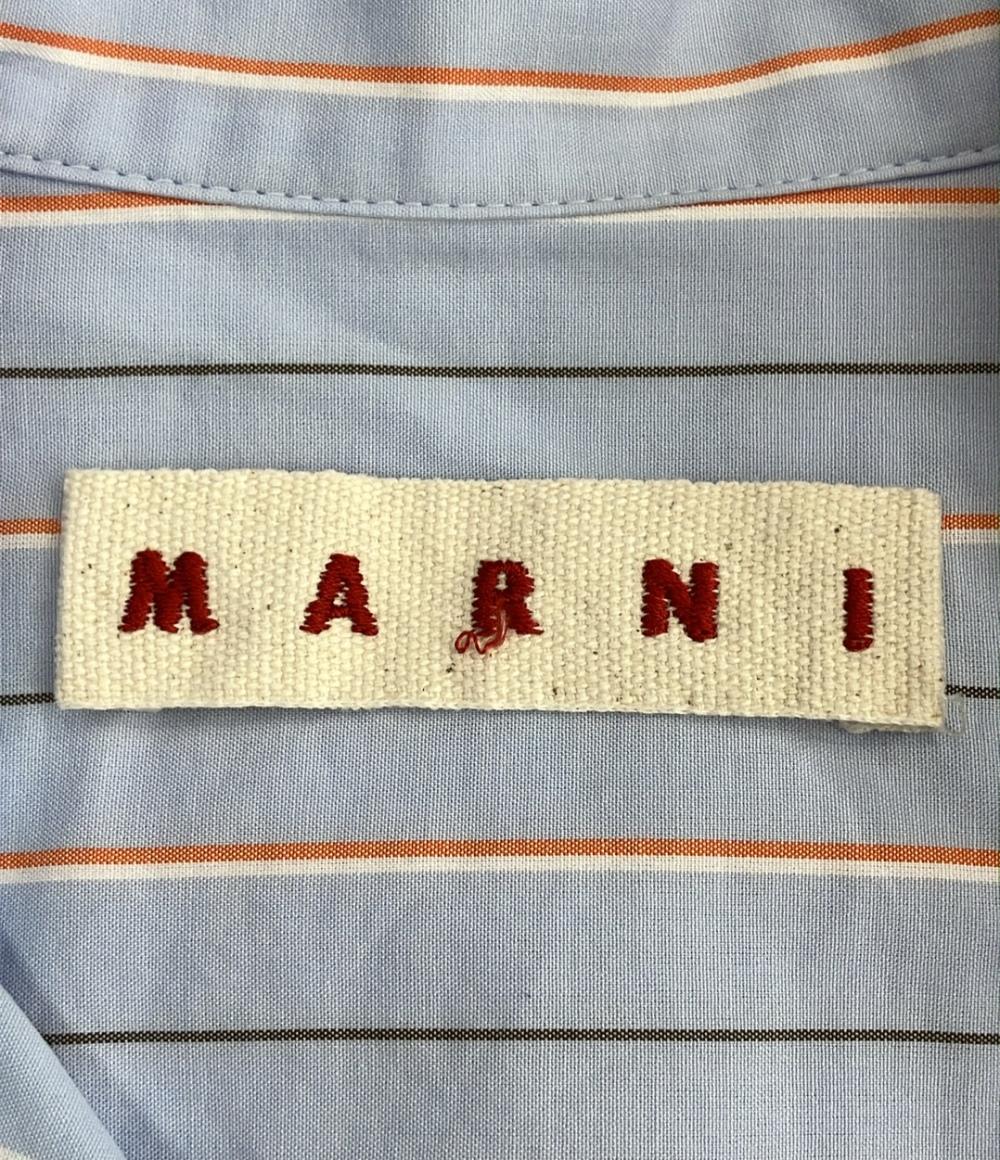 さ*し様 MARNI マルニ 18SS ストライプ 半袖シャツ 46 イタリア製 マルニ ストライプ半袖シャツ メンズ SIZE 46 (S) MARNI – Rehello by