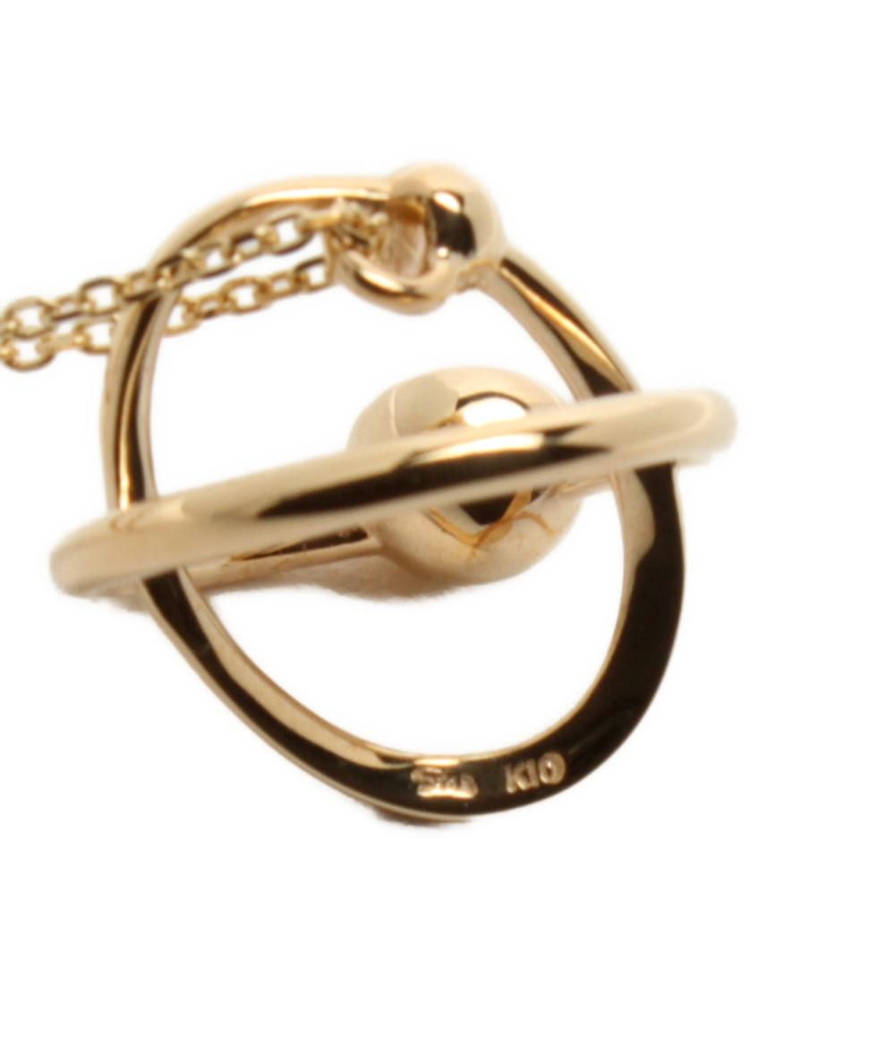 美品 スタージュエリー ネックレス K10 ロンドンブルートパーズ プラネット レディース STAR JEWELRY