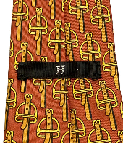 HERMES ネクタイ シルク100% メンズ エルメス