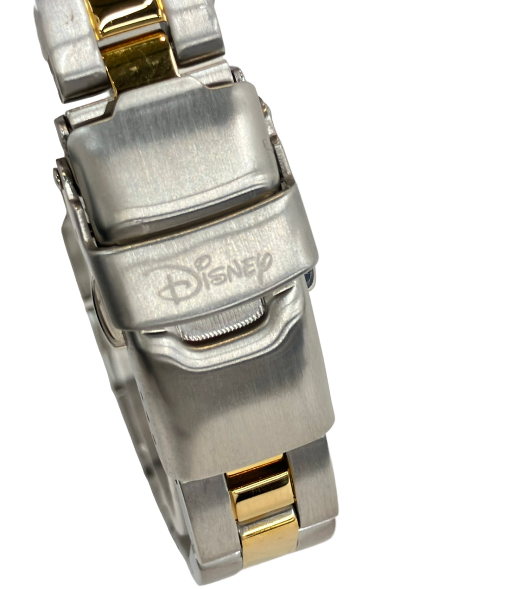 美品 Disney 腕時計 ミッキーマウス クオーツ ゴールド レディース ディズニー