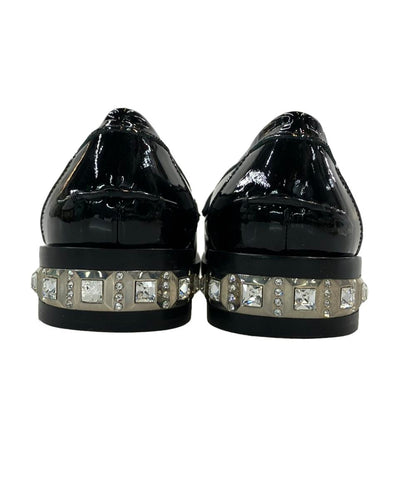 Miu Miu コインローファー パテントレザー ビジュー レディース SIZE 36 (23cm) ミュウ ミュウ