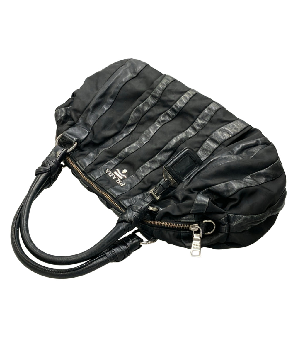 PRADA ハンドバッグ クリムソン ストライプ レディース プラダ