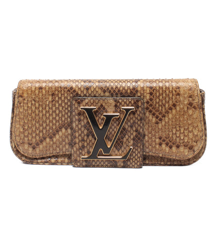 LOUIS VUITTON クラッチバッグ パイソン ポシェット ソービー レディース ルイ・ヴィトン