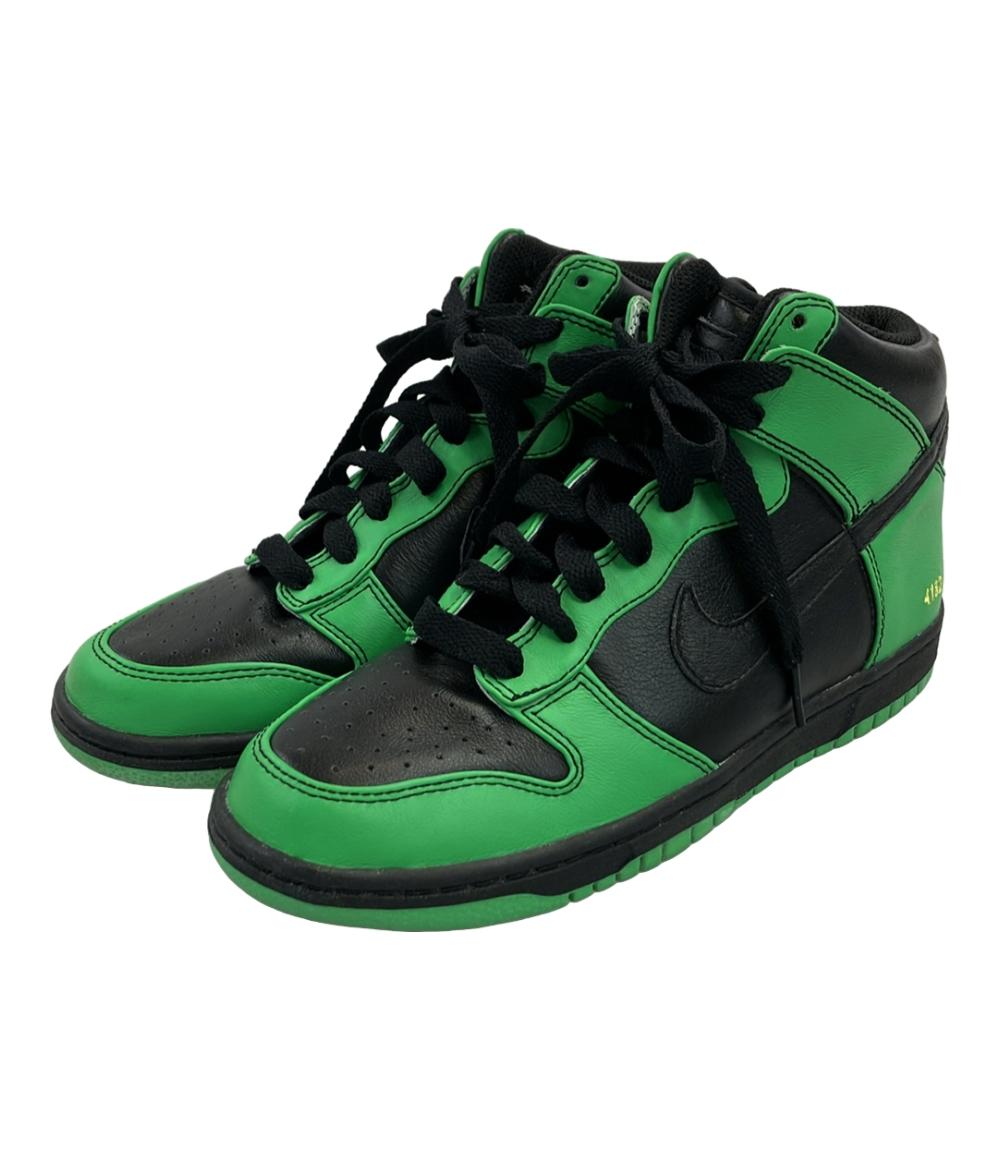 美品 NIKEiD ハイカットスニーカー ダンク ハイ カスタム 393427-991 レディース SIZE 24.0 (L) ナイキアイディー