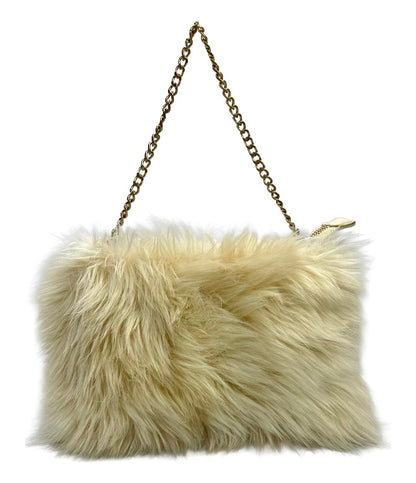 美品 EPOCA ハンドバッグ カラーフェイクファークラッチバッグ 2WAY レディース エポカ