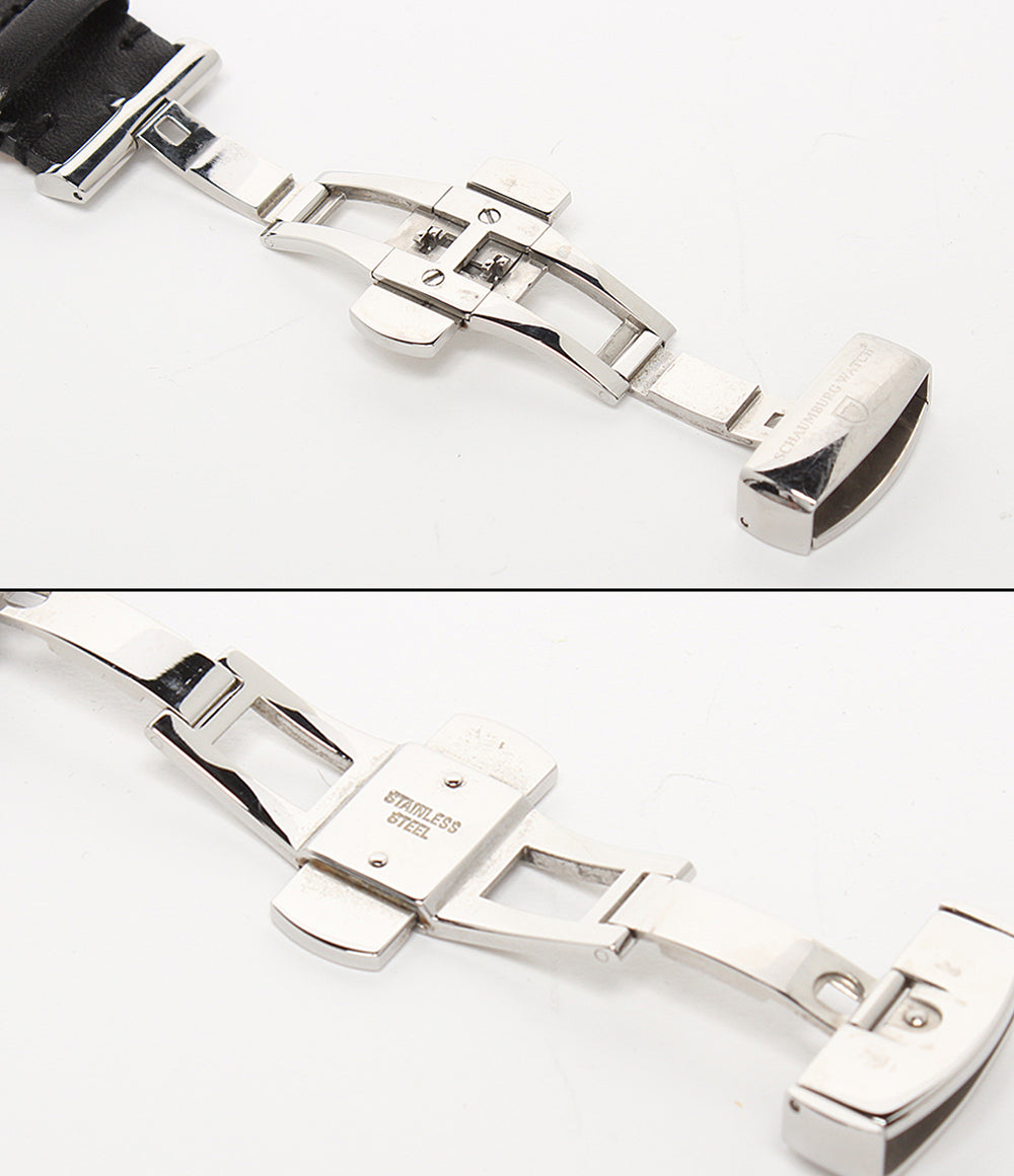 シャウボーグ 腕時計 TRIBLE トリブル 手巻き シルバー メンズ SCHAUMBURG