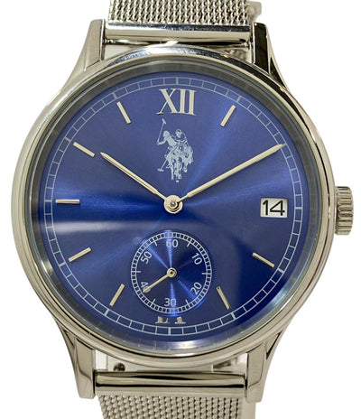 ユーエスポロアッスン 腕時計 クオーツ ブルー US-13 メンズ U.S. POLO ASSN.