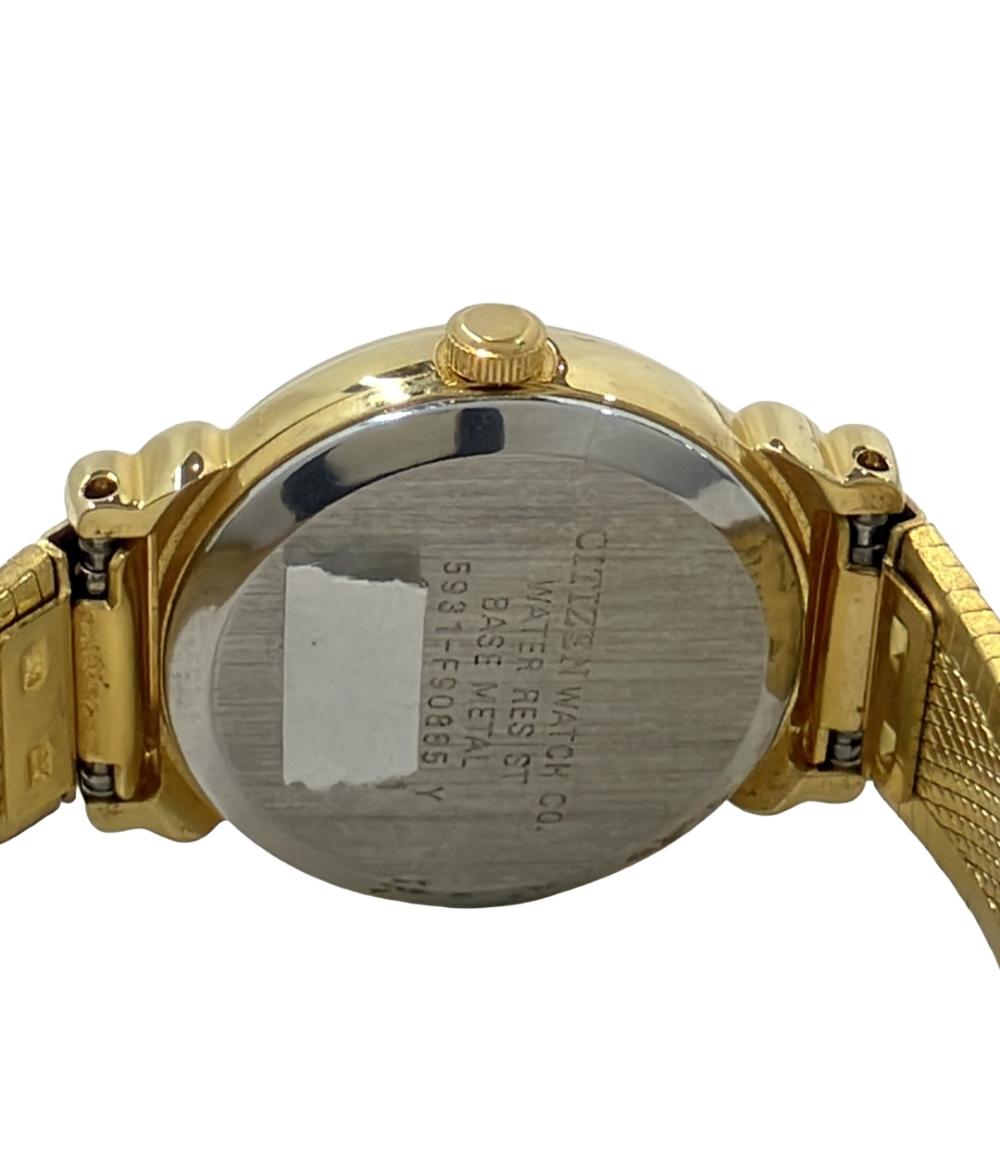 シチズン ③-32  602 CITIZEN　腕時計 クオーツ ゴールド 5931-F90885 レディース