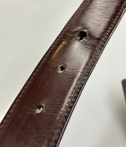 GUCCI ベルト スクエアG バックル レザー 124691 1476 100 40 メンズ グッチ