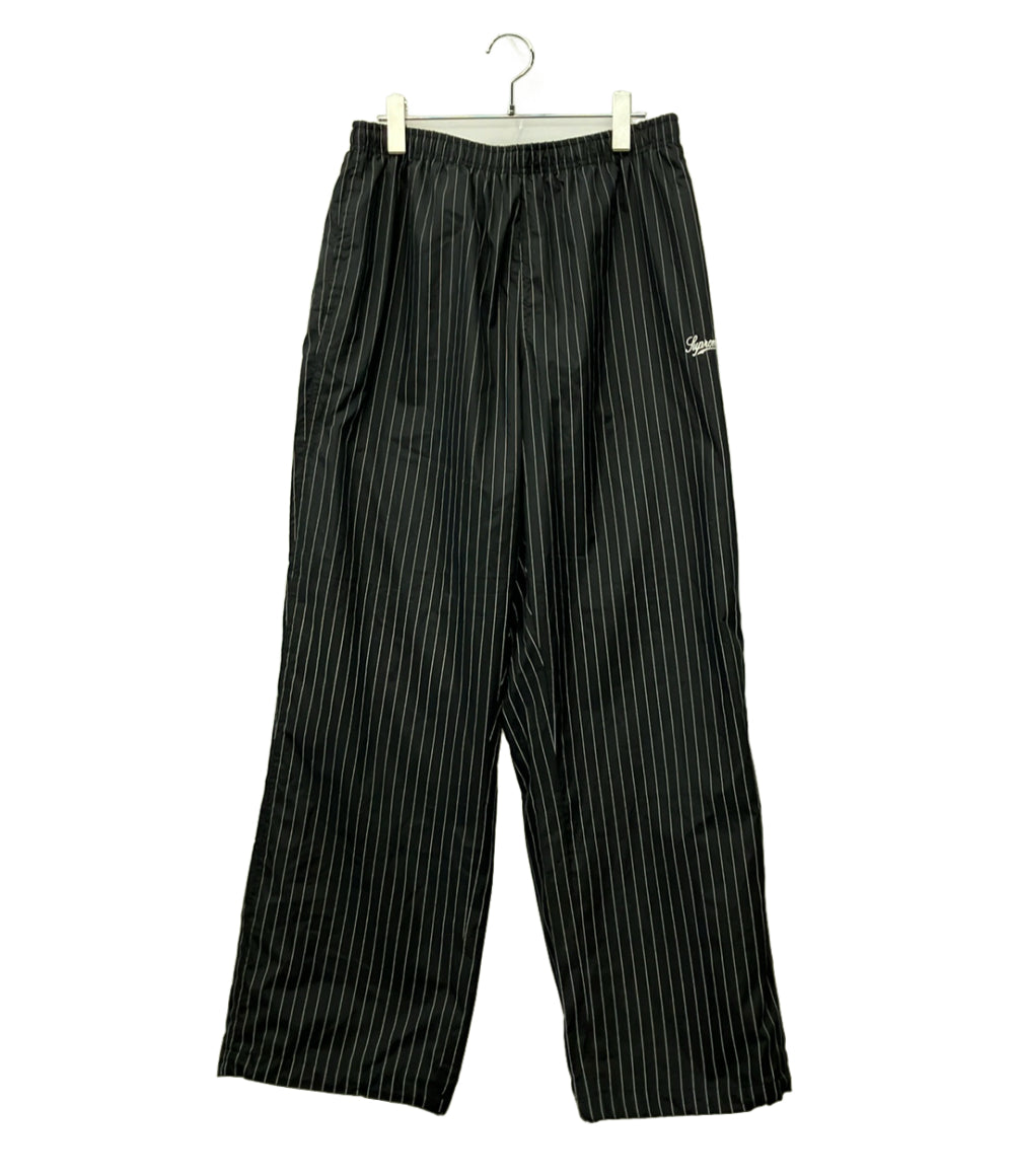 Supreme トラックパンツ reflective pinstripe track pant メンズ SIZE L シュプリーム
