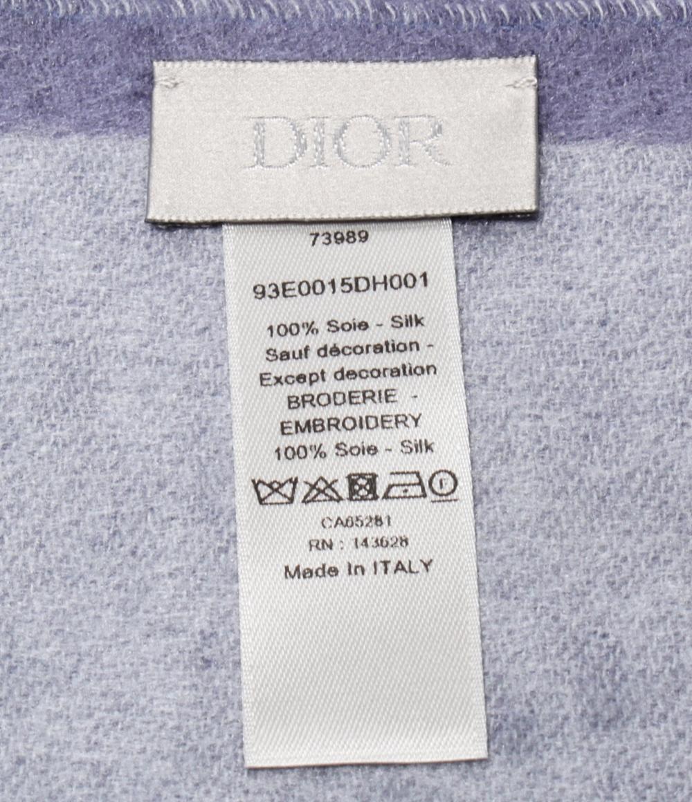 ディオール マフラー シルク100％ ダブルフェース CDロゴ 93E0015DH001 メンズ Dior Dior マフラー シルク100％ ダブルフェース CDロゴ 93E0015DH001