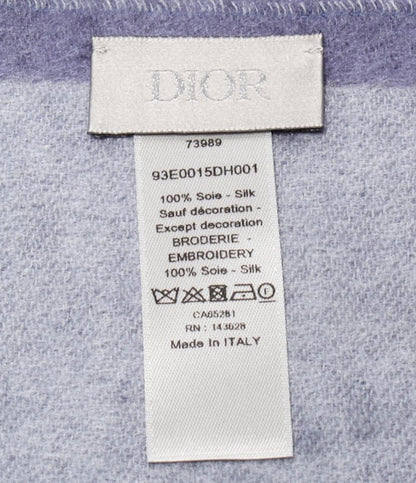 Dior マフラー シルク100％ ダブルフェース CDロゴ 93E0015DH001 メンズ ディオール