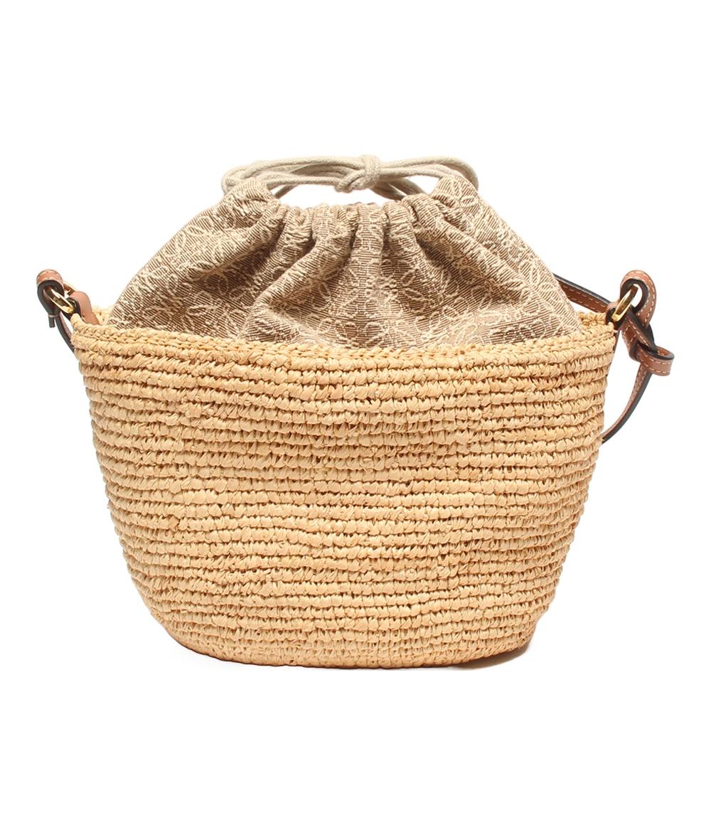 美品 ロエベ ショルダーバッグ 斜め掛け かごバッグ レディース LOEWE