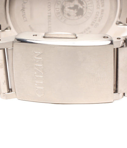 美品 CITIZEN 腕時計 電波ソーラー アテッサ ATTESA ソーラー シルバー H110-T016308 メンズ シチズン