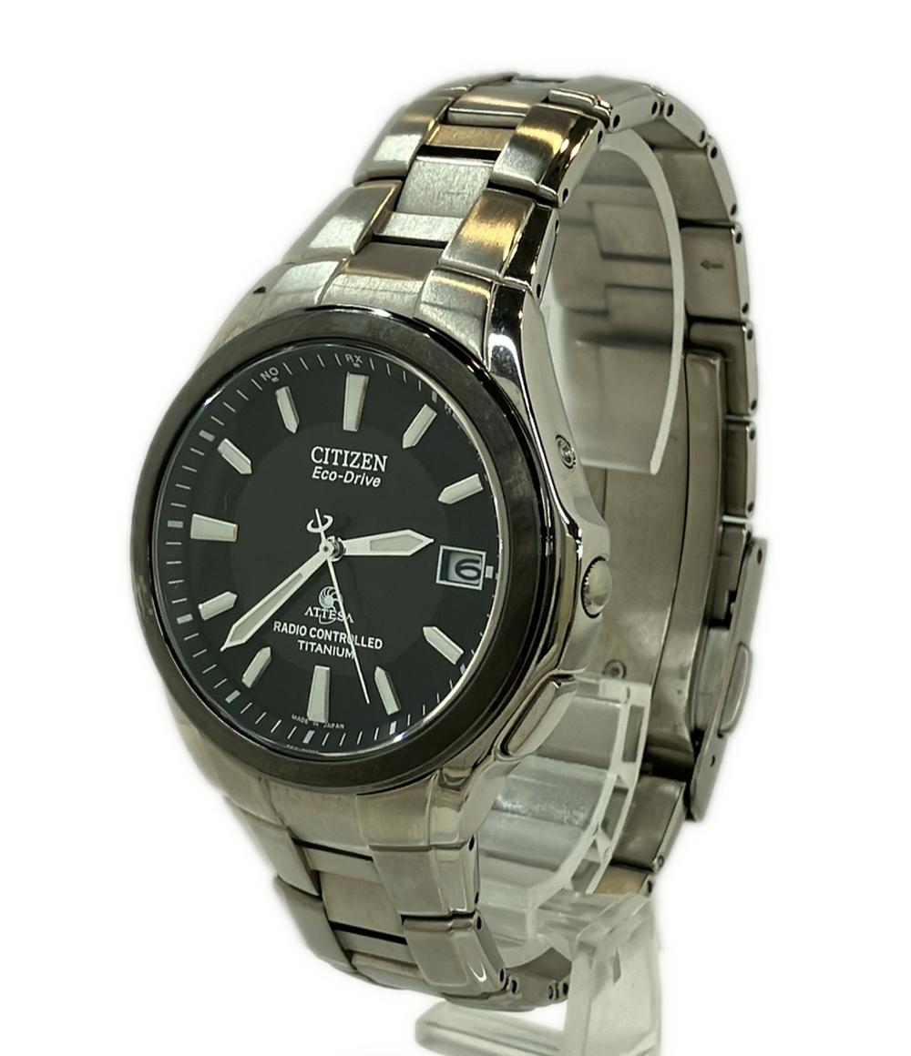 CITIZEN 腕時計 アテッサ ATTESA ソーラー ブラック H410-T006043 メンズ シチズン