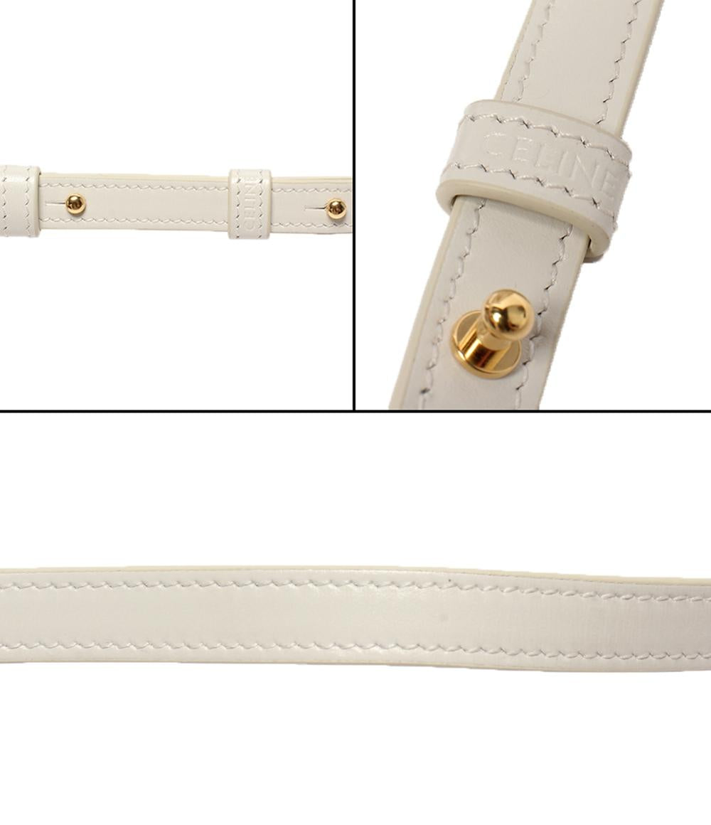 美品✨セリーヌ トロッター スモール ショルダーバッグ ホワイト 保存袋付き 美品✨セリーヌ トロッター スモール ショルダーバッグ ホワイト 保存