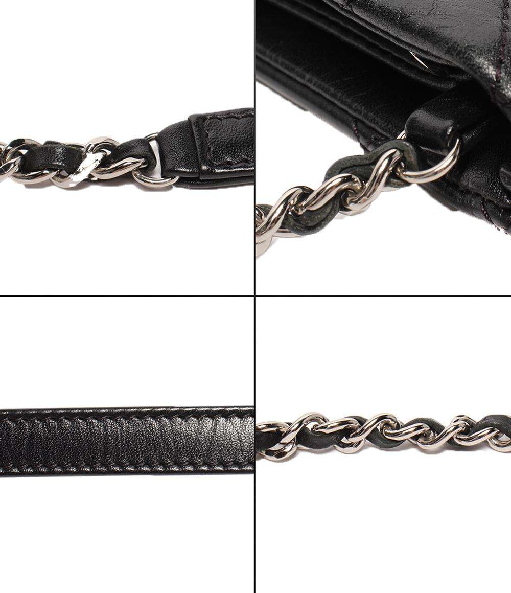 美品 シャネル ポシェット ショルダーバッグ 斜め掛け ココボタン マトラッセ レディース CHANEL