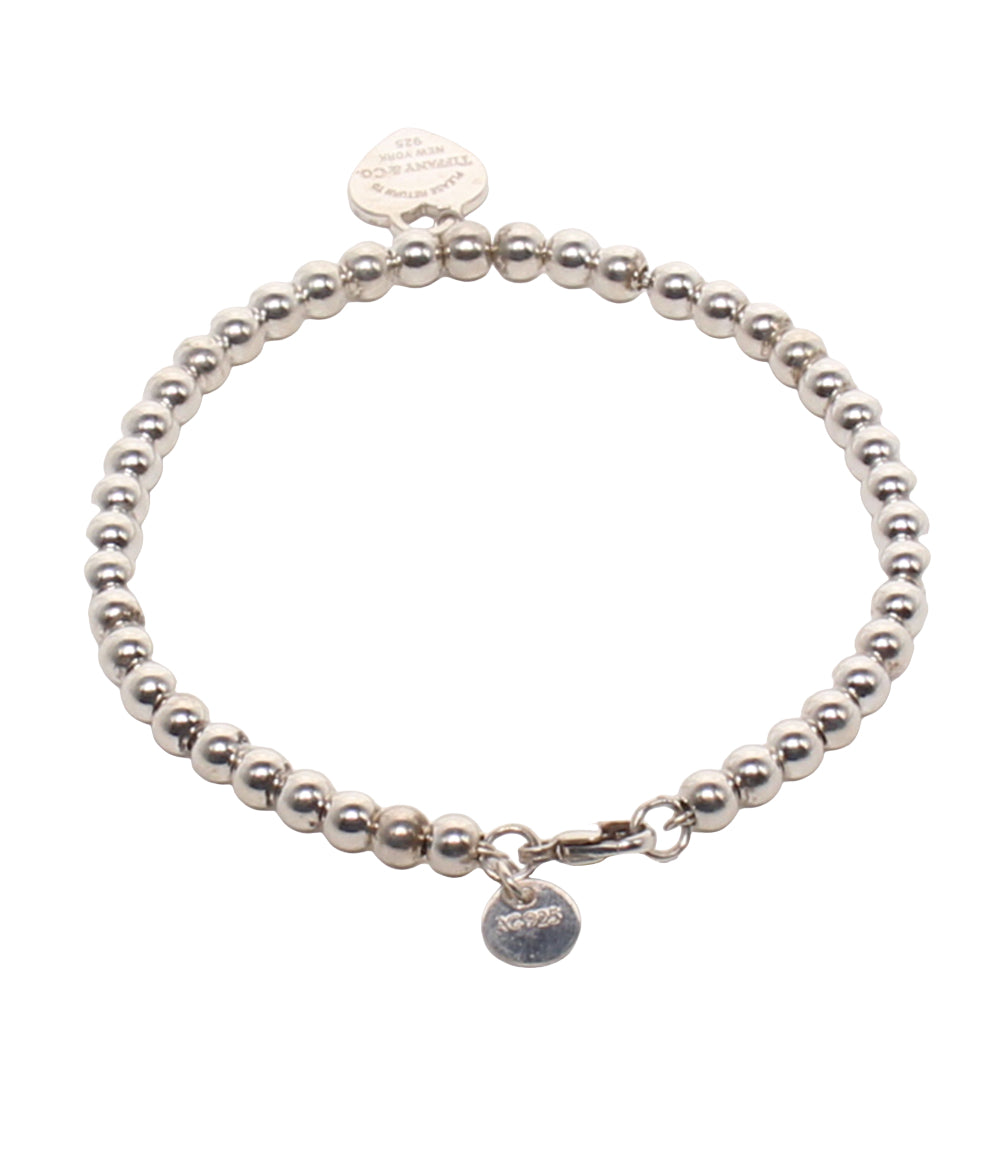 Tiffany & Co. ブレスレット SV925 リターントゥティファニー ハートタグ ボールチェーン レディース ティファニー