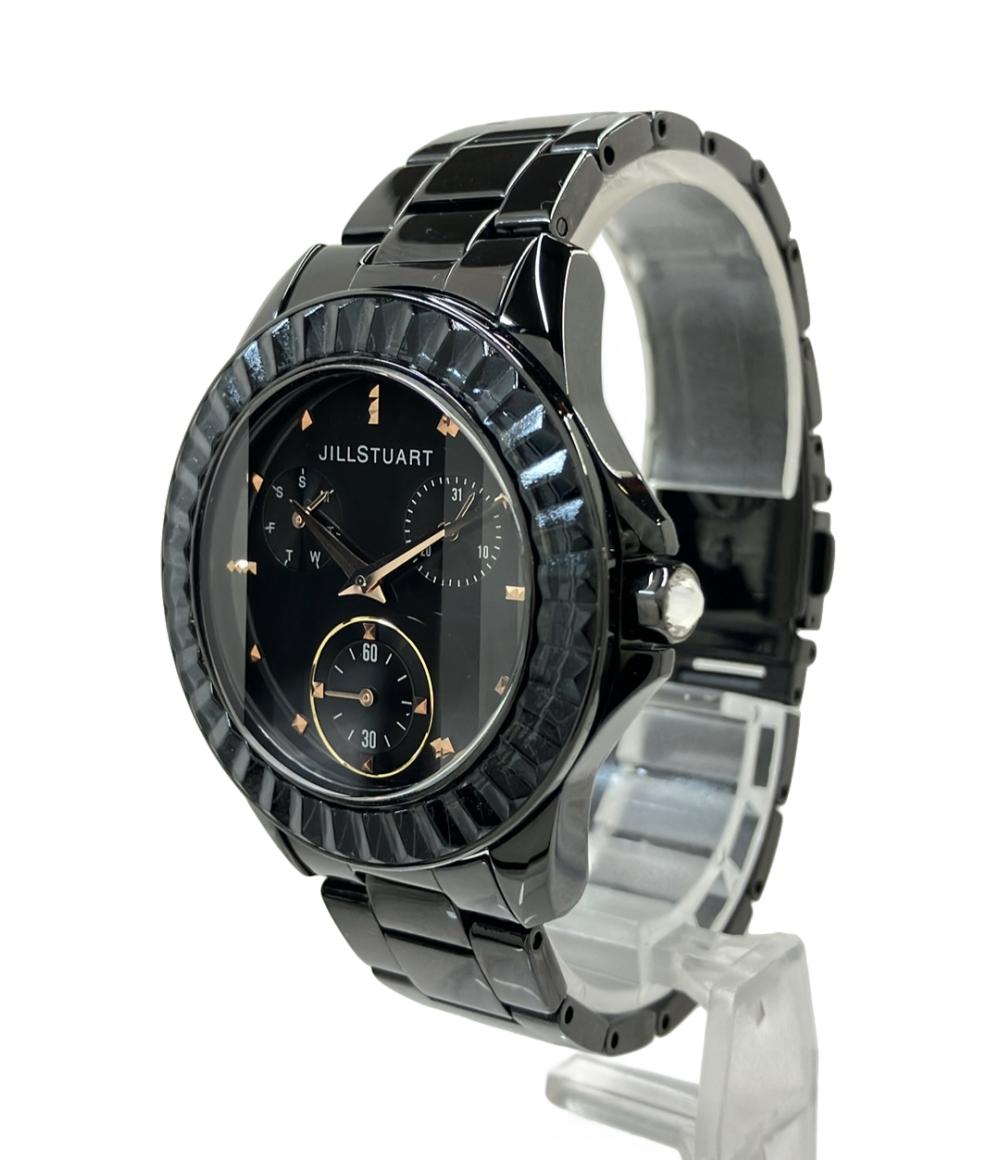 JILLSTUART 腕時計 クオーツ ブラック VD76-0020 メンズ ジルスチュアート