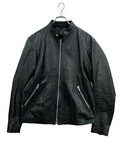 BEAUTY&YOUTH UNITED ARROWS レザージャケット バンドカラー メンズ SIZE XL ビューティアンドユースユナイテッドアローズ