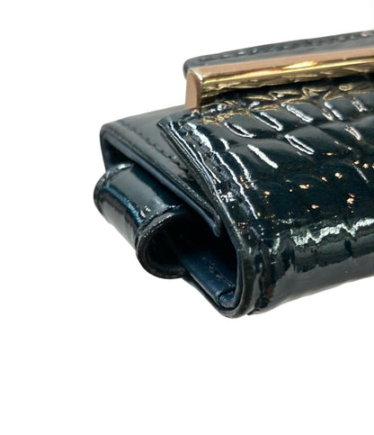 ANTEPRIMA 4連キーケース キーリング付き エナメル クロコ型押し レディース アンテプリマ