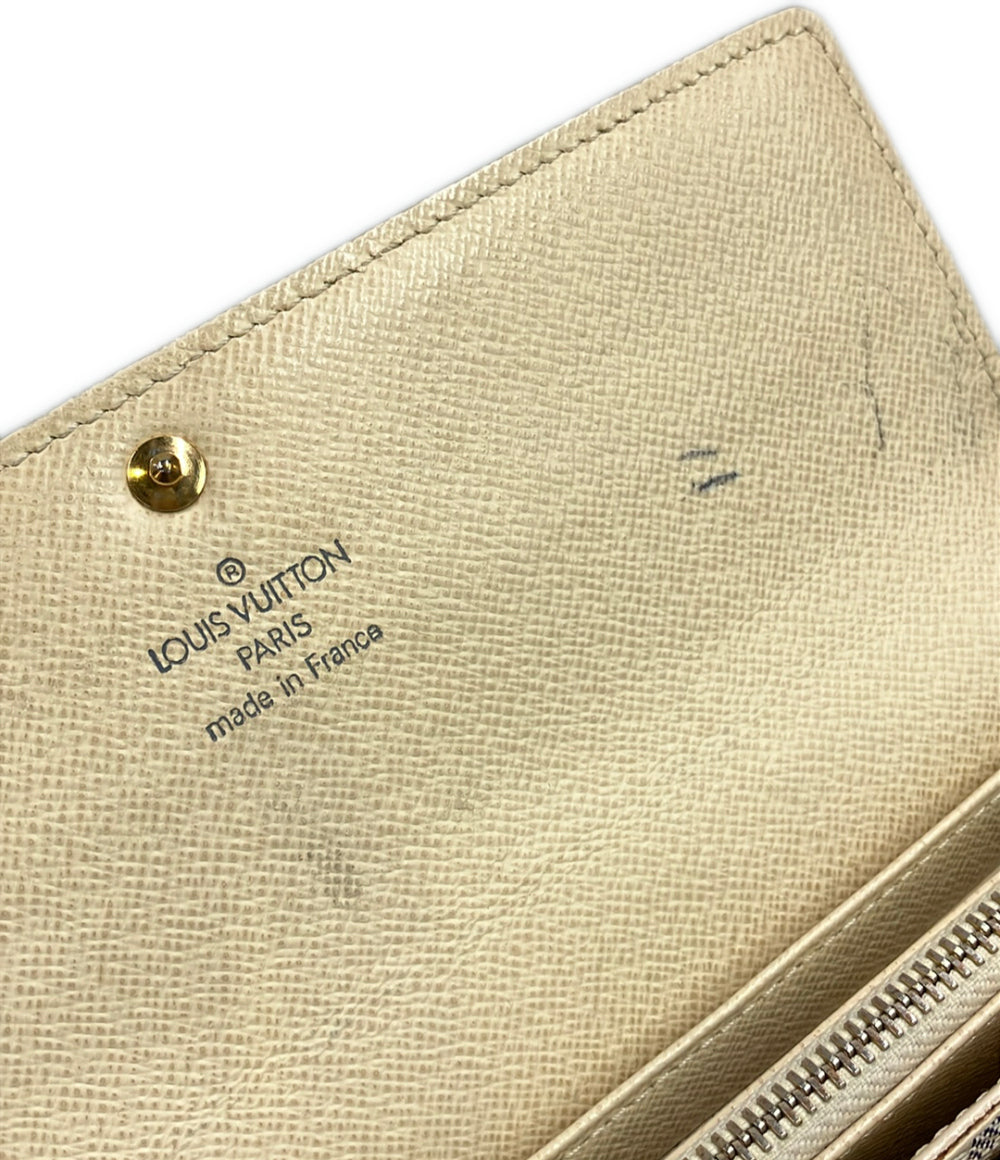 LOUIS VUITTON 長財布 ポルトフォイユ サラ ダミエ アズール N61735