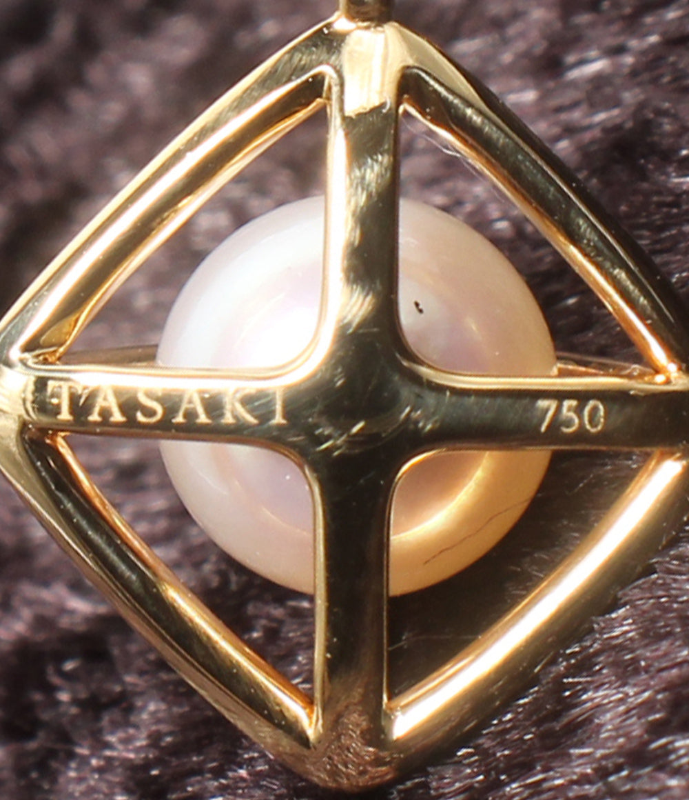 美品 TASAKI ネックレス K18 パール6.5mm レディース タサキ