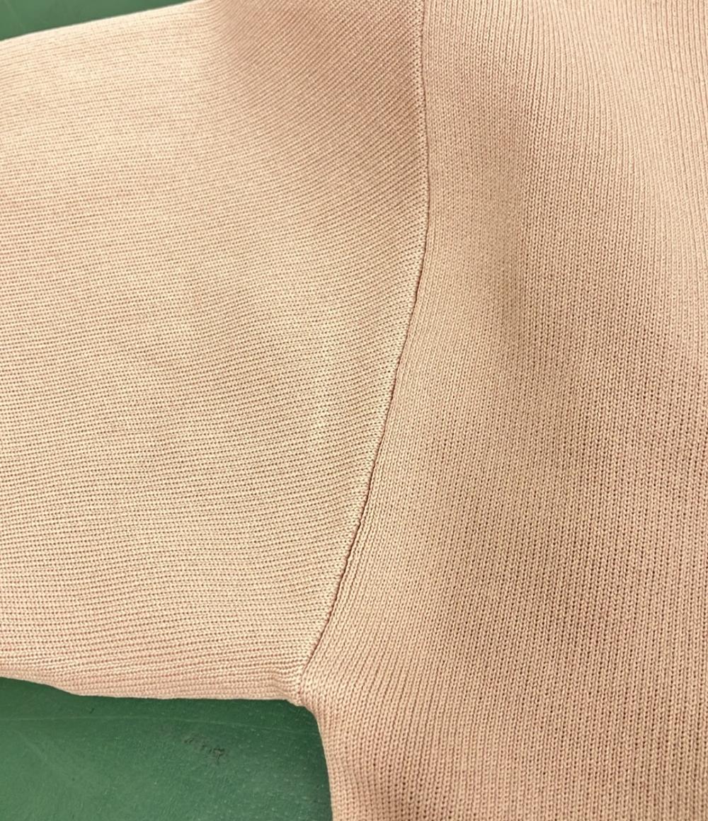 美品 ドロップショルダーVネックショートブラウス レディース SIZE F FUNCTIONAL MATERIAL LINE S/S