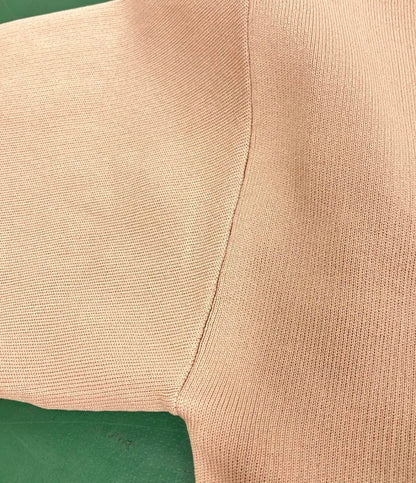 美品 ドロップショルダーVネックショートブラウス レディース SIZE F FUNCTIONAL MATERIAL LINE S/S