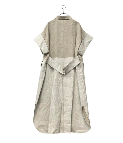 ADORE 半袖ワンピース グランプリント麻シャツワンピース 531-0140319 レディース SIZE 38 (M) アドーア