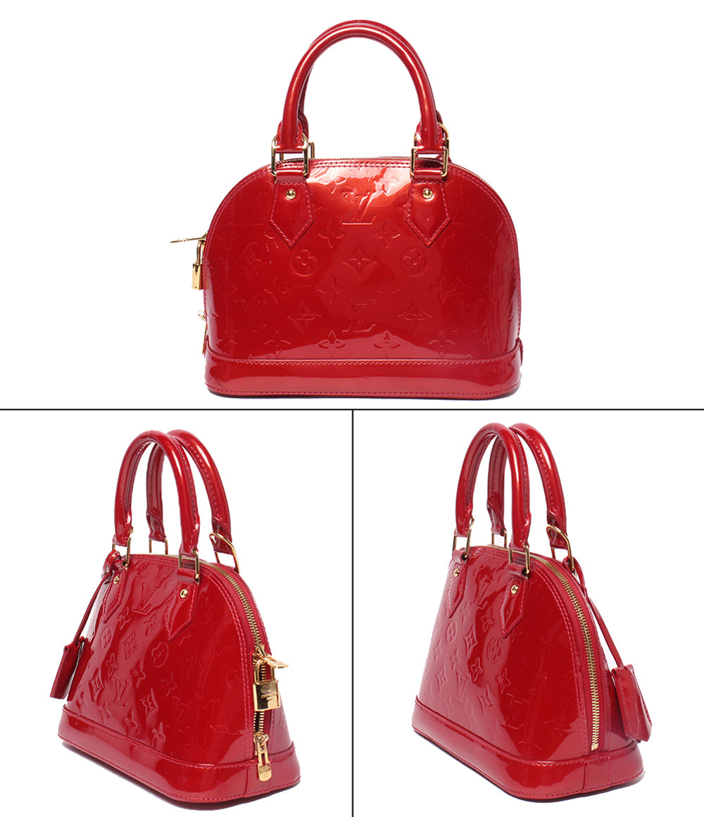 Louis Vuitton ヴェルニ　ハンドバッグ　赤 LOUIS VUITTON 2WAY ハンドバッグ ショルダーバッグ 斜め掛け アルマBB