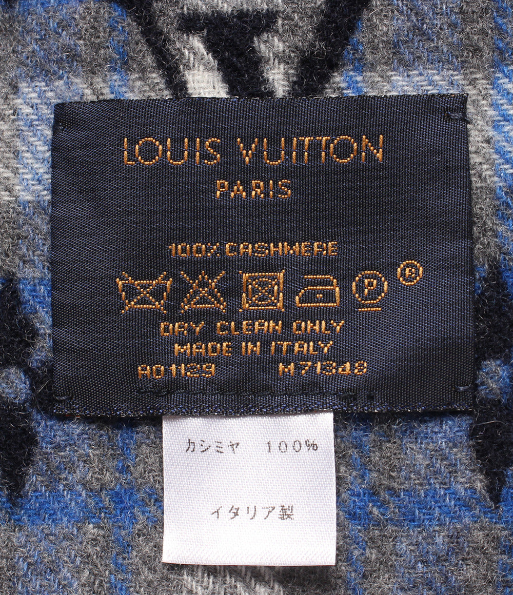 訳あり LOUIS VUITTON マフラー カシミヤ100％ マフラー･モノグラムグラディエントタータン モノグラム M71348 メンズ レディース ルイ・ヴィトン