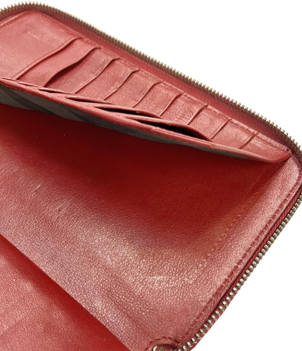 BURBERRY ラウンドファスナー長財布 レディース バーバリー