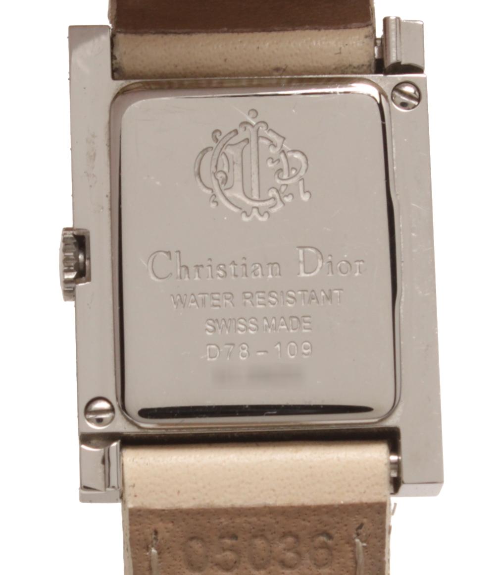 Christian Dior 腕時計 マリス クオーツ シルバー D78-109 レディース クリスチャンディオール
