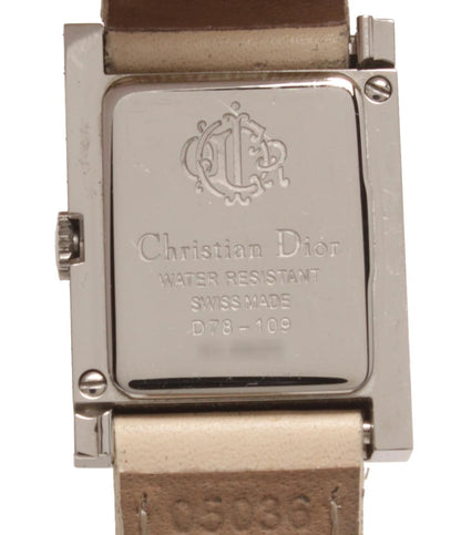 Christian Dior 腕時計 マリス クオーツ シルバー D78-109 レディース クリスチャンディオール
