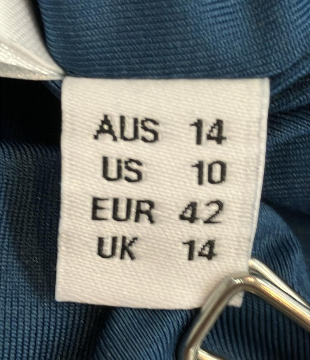 美品 REVECCA VALLANCE 半袖ワンピース ベルベット パフスリーブ 胸元カットアウト クリスタルリボン Aライン ミニ タグ付き Brandy Bow Mini Dress