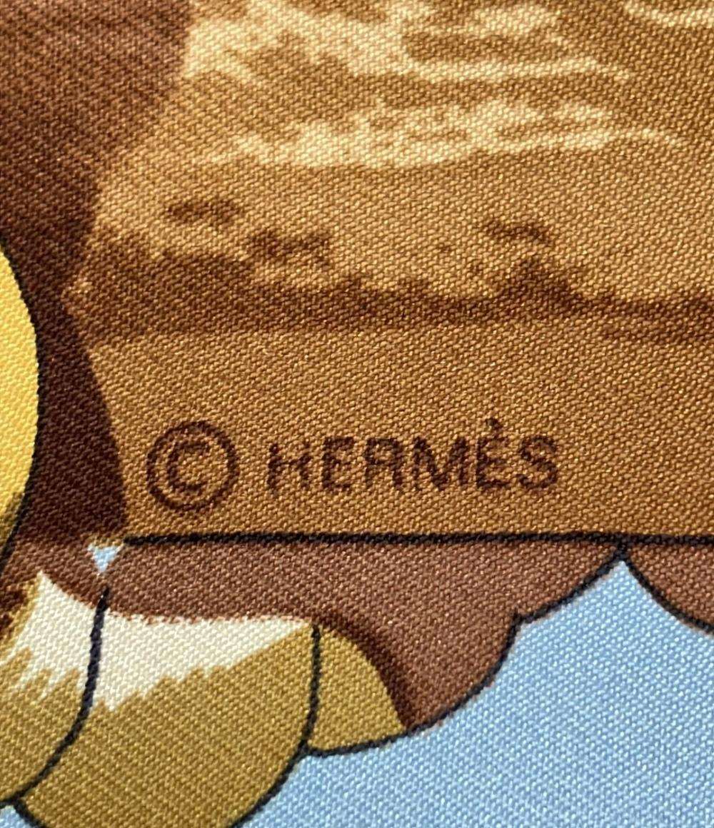HERMES スカーフ シルク100% カレ90 Tribord レディース エルメス