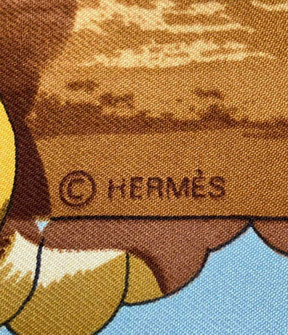 HERMES スカーフ シルク100% カレ90 Tribord レディース エルメス