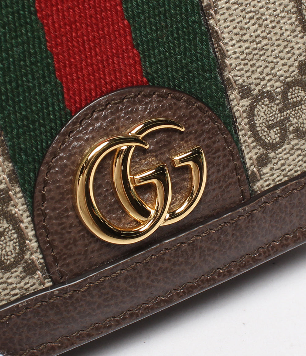 美品 GUCCI 二つ折り財布 オフィディア 523155 レディース グッチ