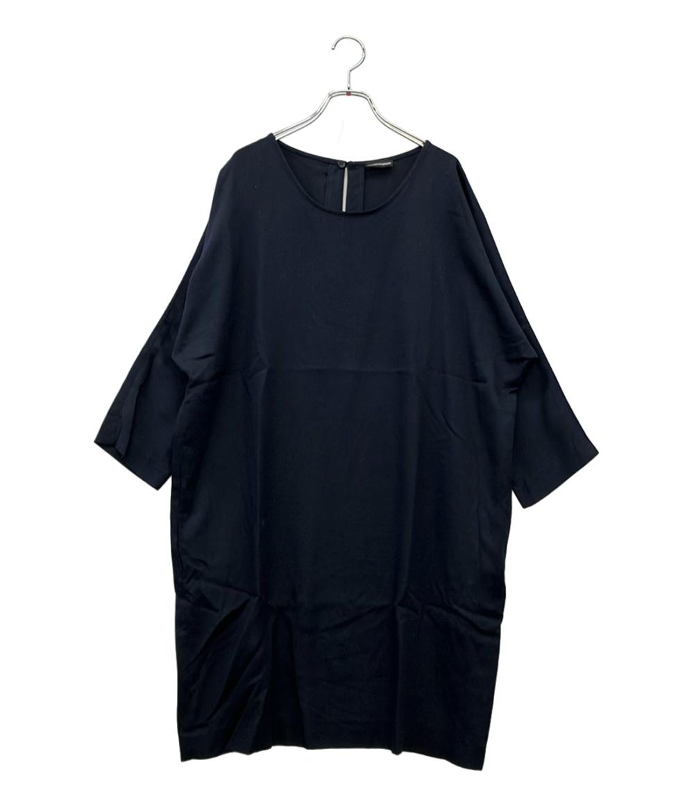 Emporio Armani 7分袖ワンピース 無地 SIZE 42 (L) エンポリオ・アルマーニ