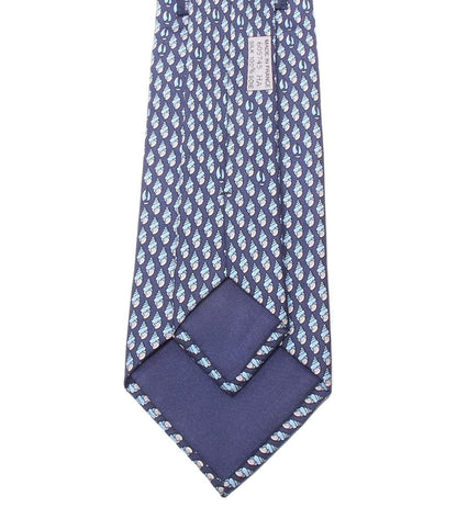 美品 エルメス ネクタイ シルク100％ 貝柄 メンズ HERMES