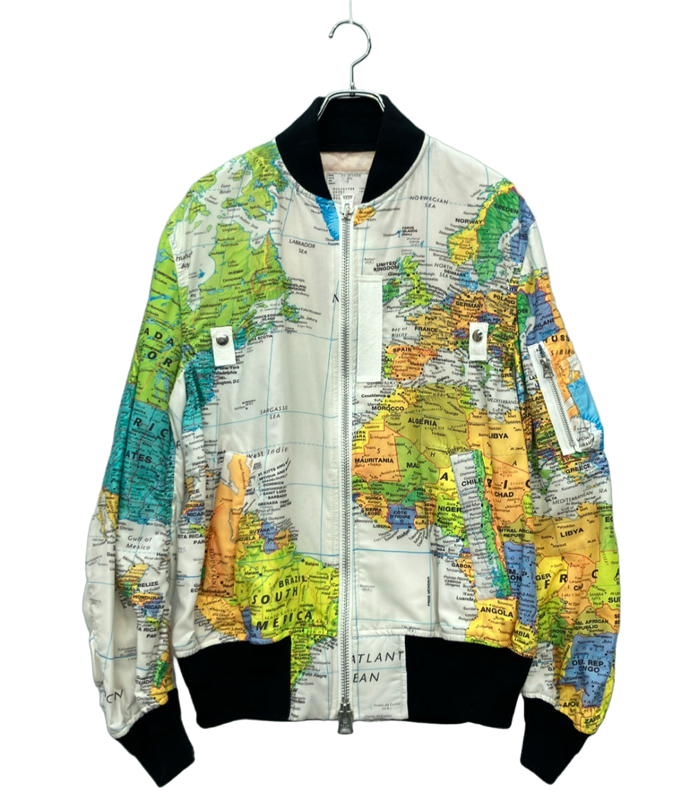 Sacai ブルゾン ワールドマップ 20-02300M メンズ SIZE 2 (M) サカイ