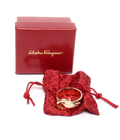 美品 Salvatore Ferragamo スカーフリング ガンチーニ レディース サルヴァトーレフェラガモ