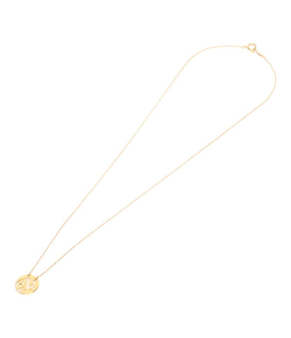 美品 STAR JEWELRY ネックレス K18 ダイヤ 0.01ct イニシャル Y レディース スタージュエリー