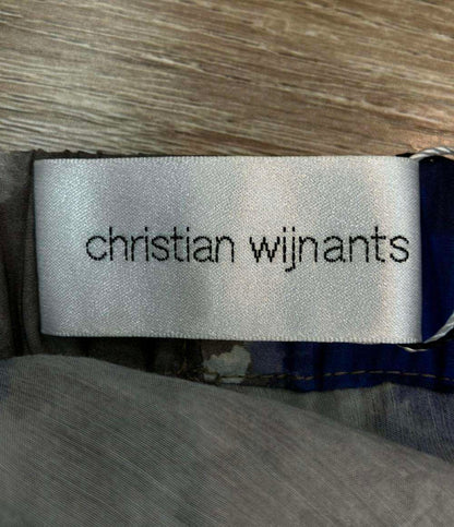 美品 christian wijnants スカート タグ付きWRV8209SUMA フラワープリントギャザースカート WRV8209SUMA レディース SIZE 36 (XS)