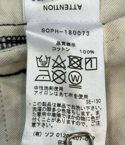 訳あり ソフネット デニムラップショートパンツ メンズ SIZE M SOPHNET.