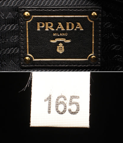 美品 PRADA ナイロン 2WAYハンドバッグ ショルダーバッグ 斜め掛け 肩掛け ギャザー BN1407 レディース プラダ