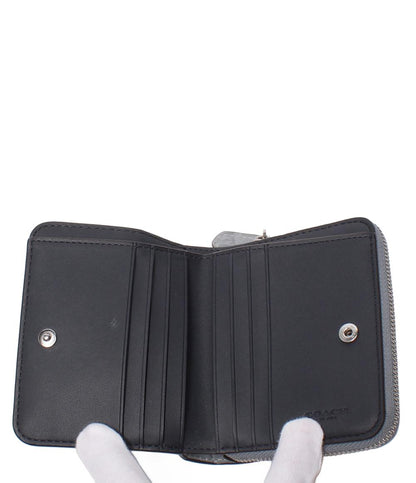 美品 COACH 二つ折り財布 ビルフォールド ウォレット 型押し CP442 レディース コーチ