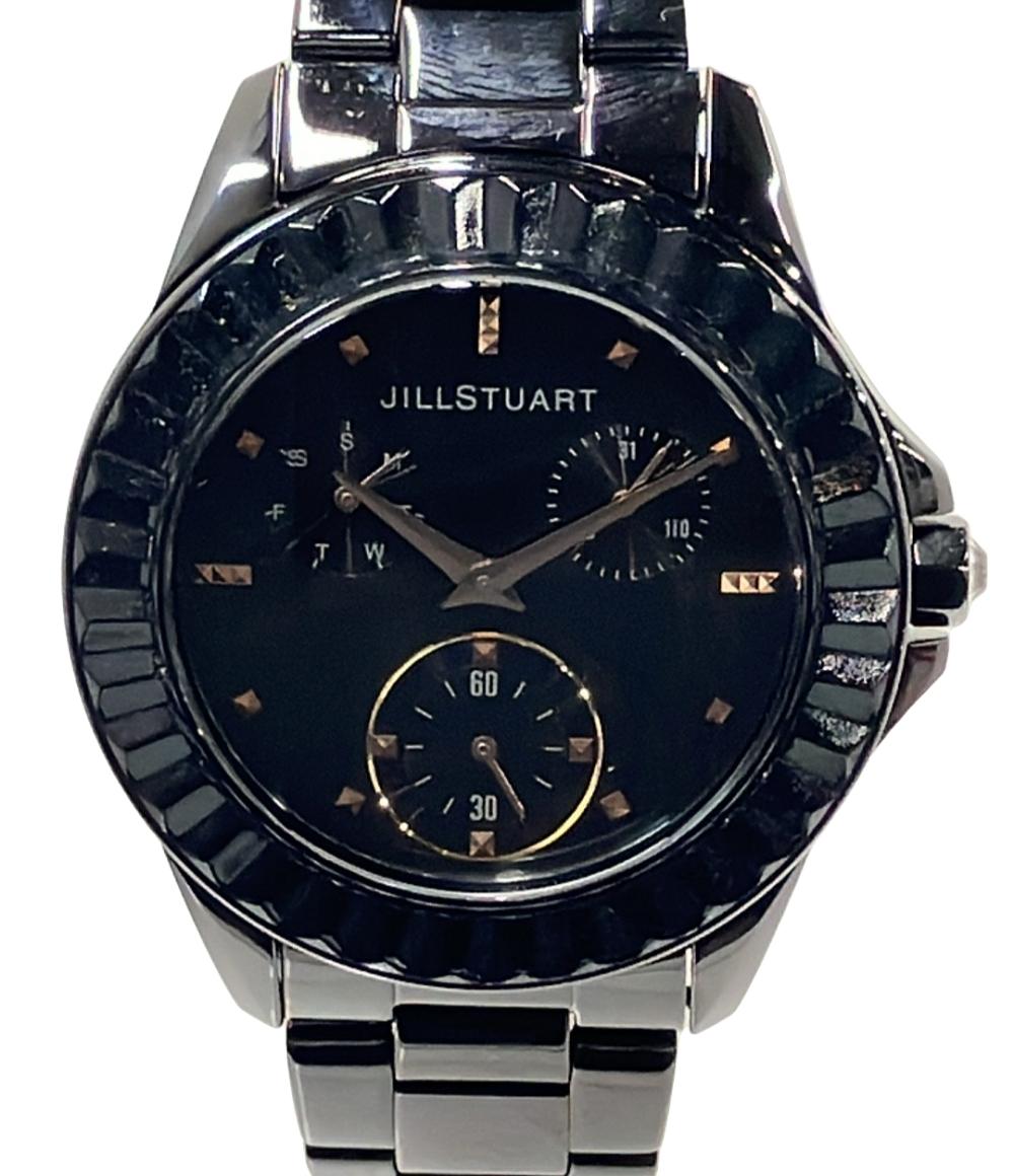 JILLSTUART 腕時計 クオーツ ブラック VD76-0020 メンズ ジルスチュアート
